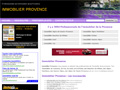 aper�u du site Immobilier provence